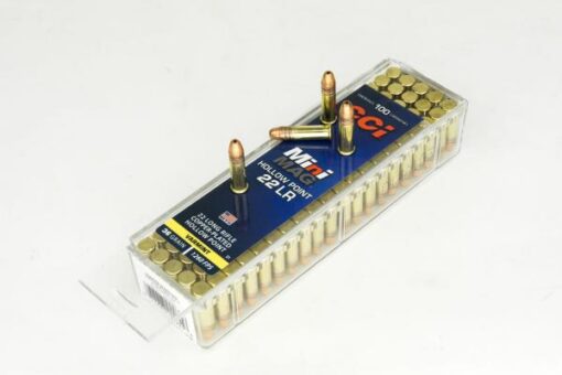 CCI Rimfire Cartridges .22lr MiniMag HV HP VARMINT 100 Stk 2,4g/36grs