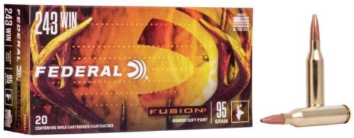 FEDERAL Rifle Cartridges .243Win Fusion 20 Stk 6,2g/95grs