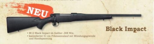 MAUSER Repeating Rifle Mod. M12 S BLACK IMPACT .308Win -HandSpannung