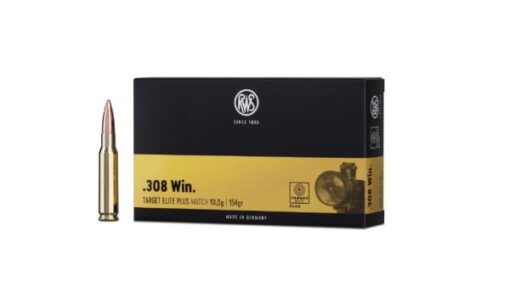 RWS Rifle Cartridges .308Win Target Elite Plus 154 20 Stk SONDERPREIS ab 1,75/Stk