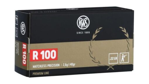 RWS Rimfire Cartridges .22lr R100 50 Stk Premium Line